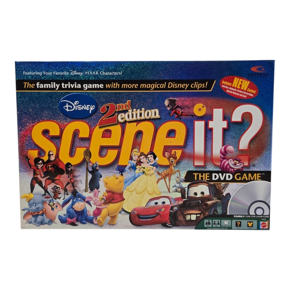 Disney Scene It? 2nd Edition DVD Board Game **COMPLETE**